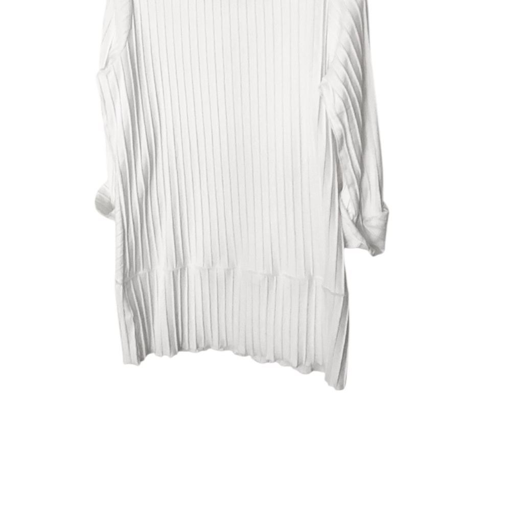 Soft Surroundings Coastal White Top LagenLook Asymmetrical Artsy Size Large EUC - Picture 5 of 8